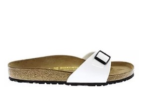 Birkenstock Madrid Blanco Patente Talla Reino Unido 2.5 EUR 35 RRP £ 55  regular fit | eBay